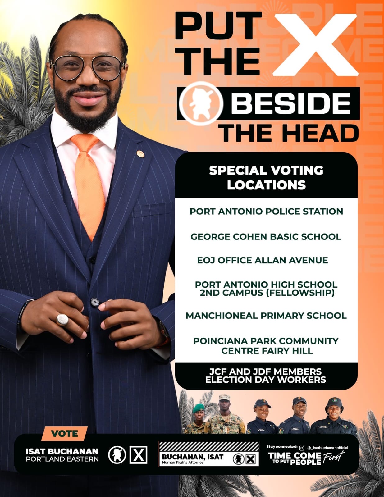 where to vote for Isat Buchanan in Portland Eastern